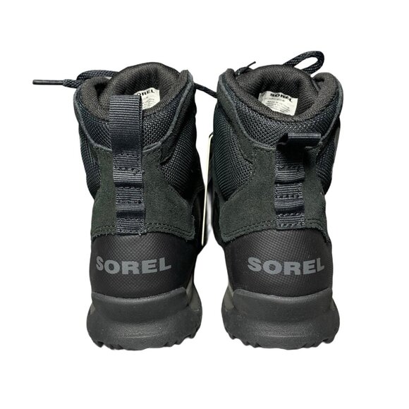 SOREL Buxton Lite Lace Plus Men's Size 7 Black Waterproof Boot - Picture 4 of 7